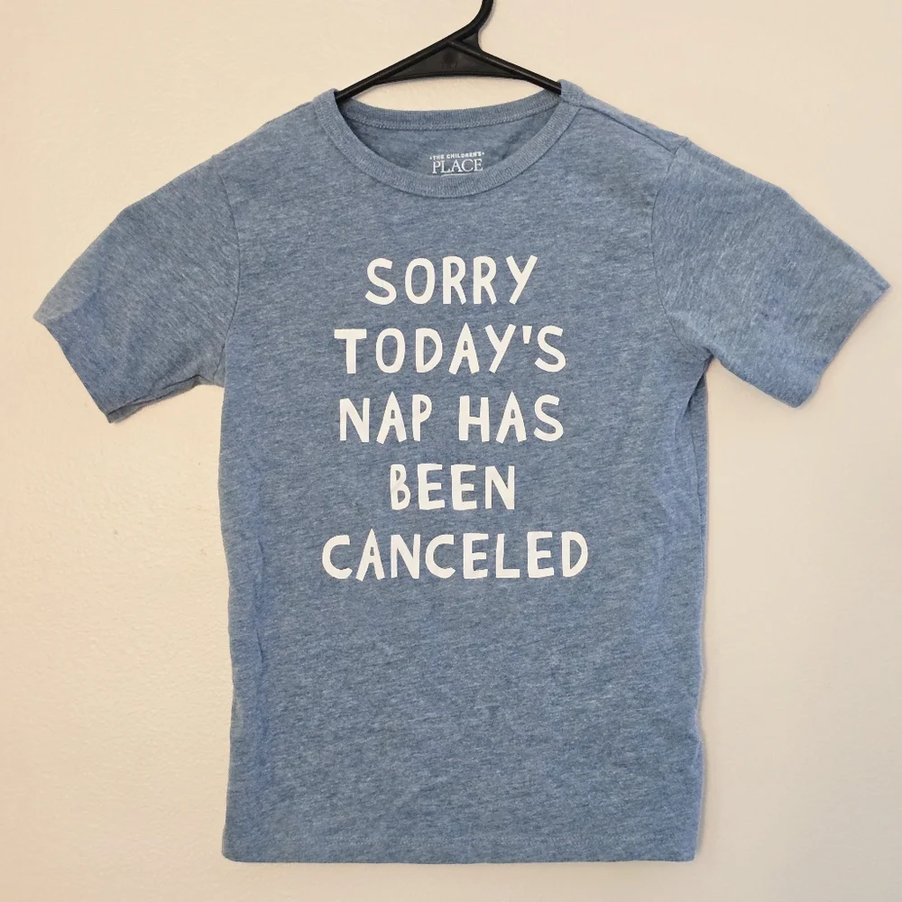 The Children's Place 5T Heather Blue Graphic Tee